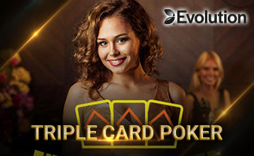 เล่น โป๊กเกอร์ไพ่สามใบ (Triple Card Poker) โดย Evolution บน Fun88